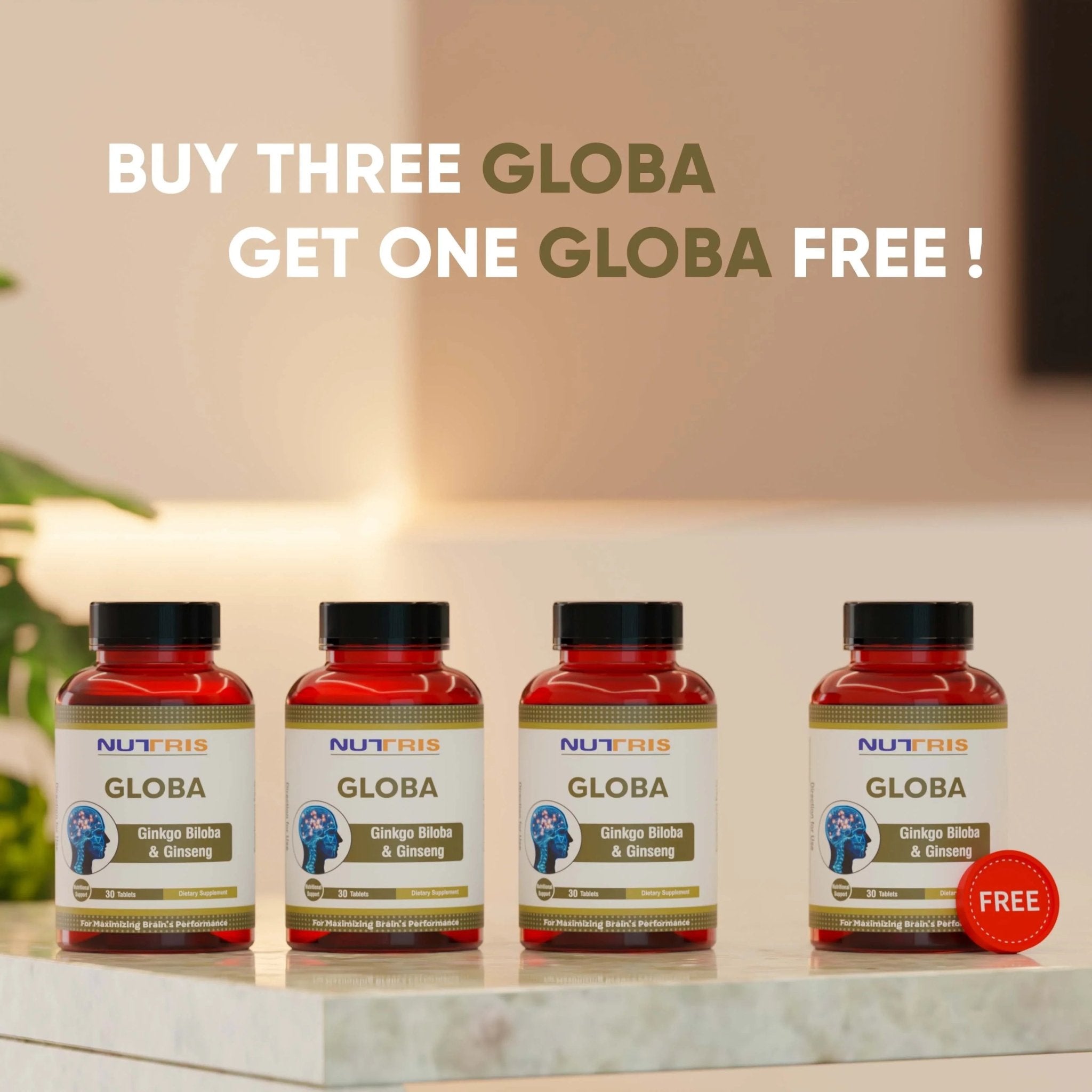 BUY 3 GLOBA, GET 1 GLOBA FREE