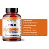 Ten-D - Vitamin D3 for Strong Bones & Teeth