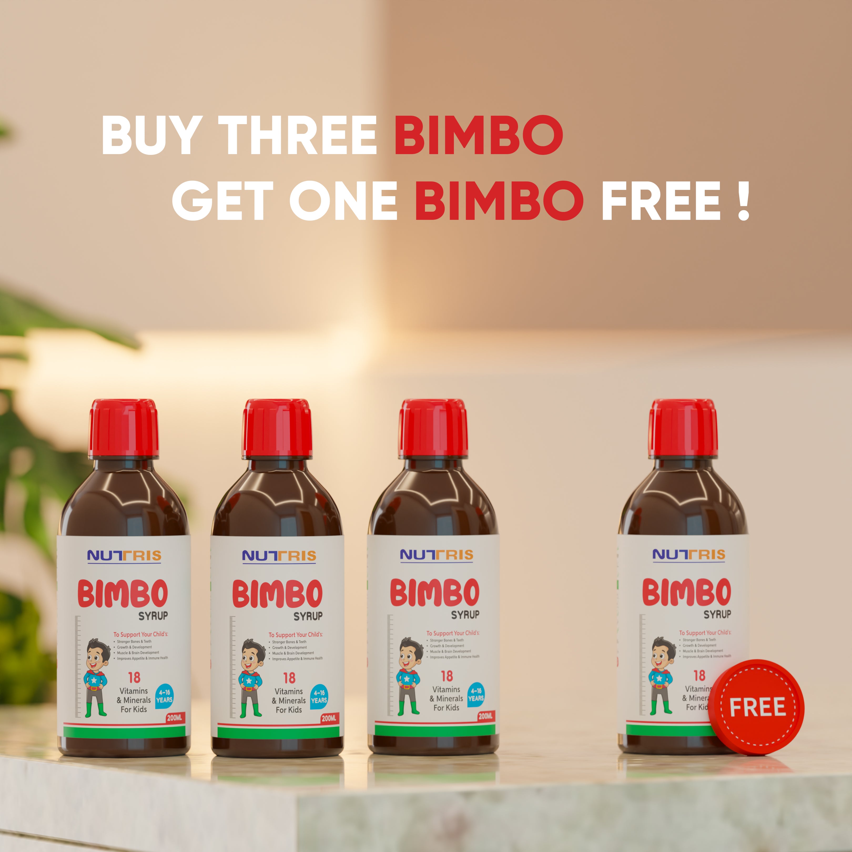 Bimbo - Kids' Multivitamins for Growth & Immunity