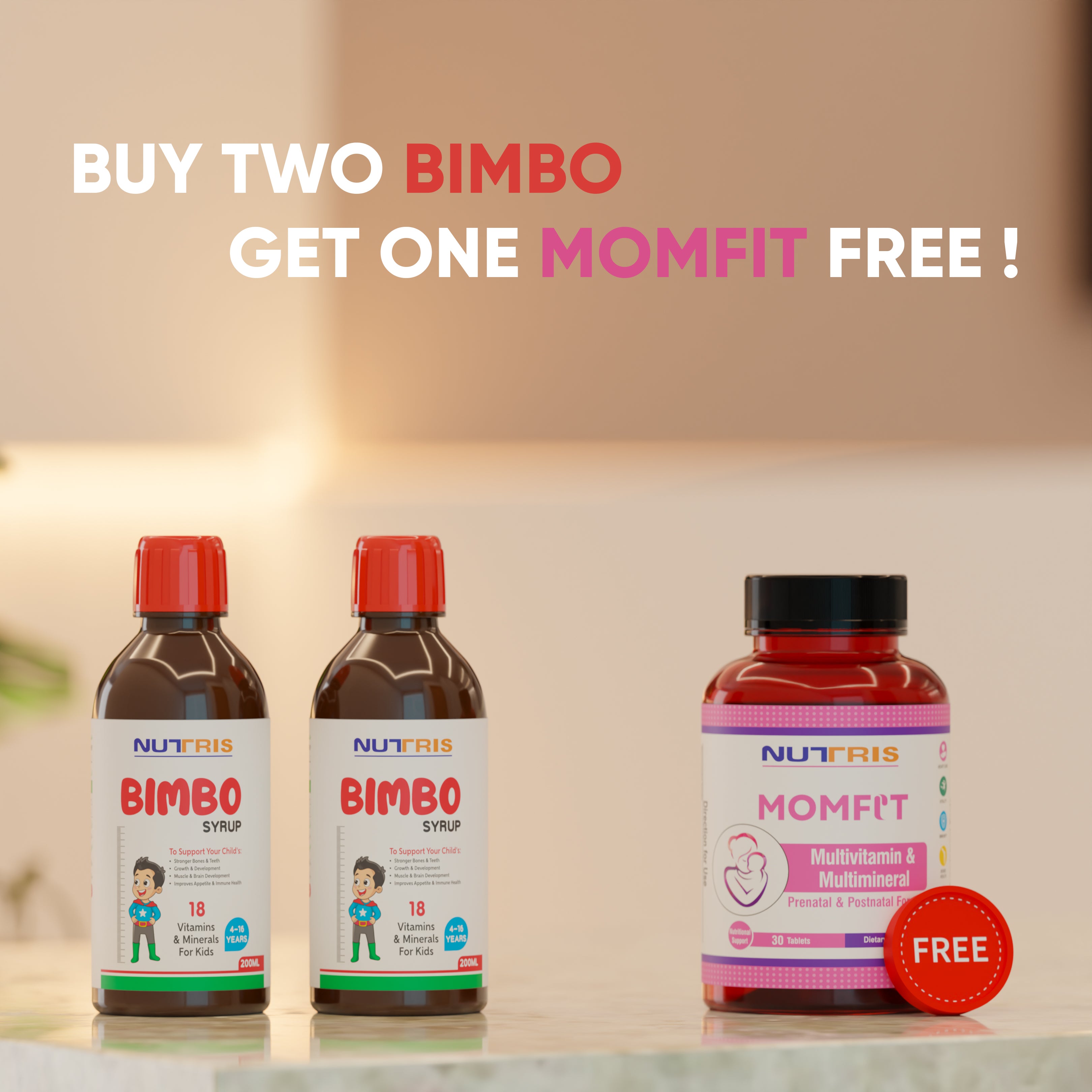 Bimbo - Kids' Multivitamins for Growth & Immunity